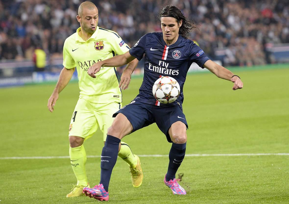 Behauptet sich Cavani gegen Mascherano? Jetzt auf PSG gegen Barca wetten