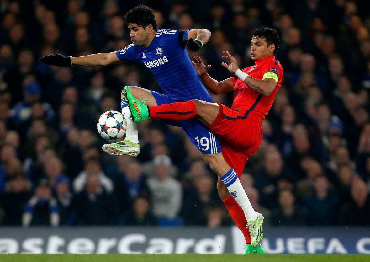 Setzt sich Diego Costa gegen Thiago Silva durch? Unser Tipp: PSG gewinnt gegen Chelsea