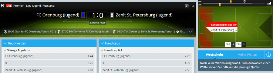 sportingbet Livewetten