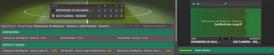 Screenshot bet365 Livewetten