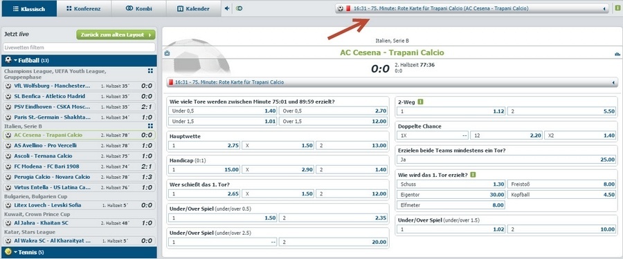 Screenshot bet-at-home Livewetten