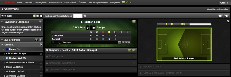 Screenshot ironbet Livewetten