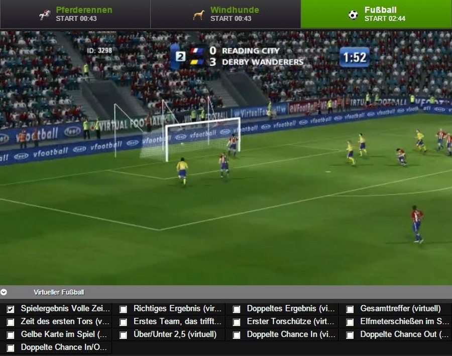 Screenshot NetBet Virtual Sports