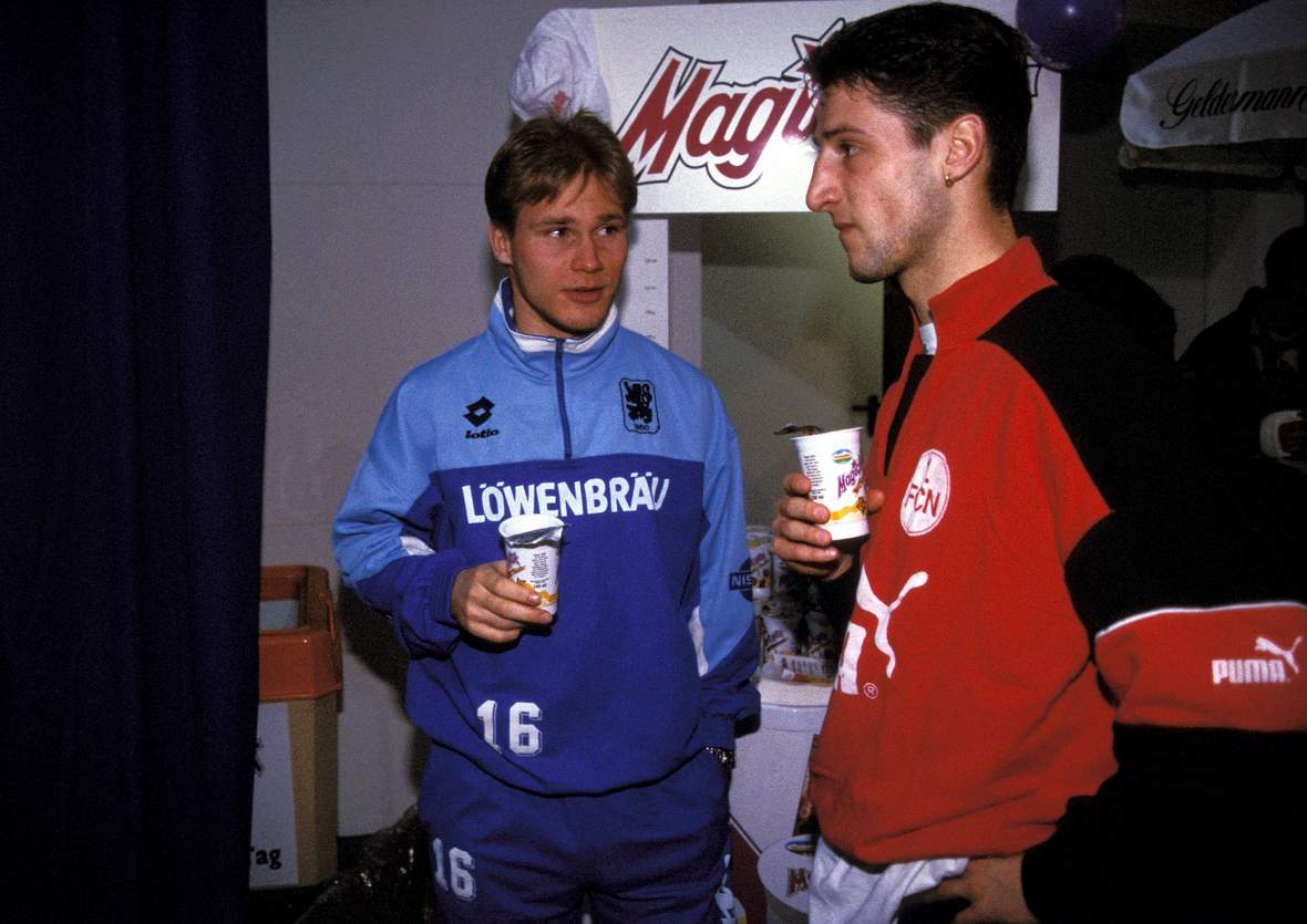 René Rydlewicz im Gespräch mit Jürgen Kramny, damals in Nürnberg.