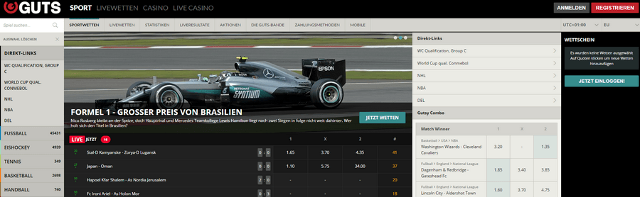 Homepage von Guts