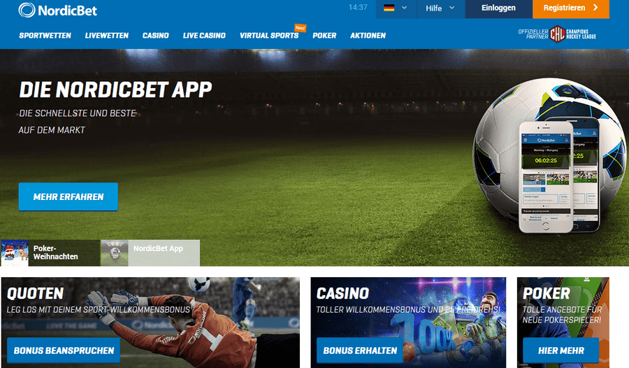 NordicBet Startseite