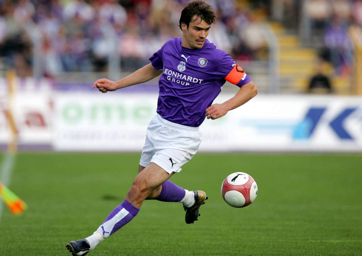 Emmerich Erzgebirge Aue 2. Bundesliga Jörg Emmerich im Trikot der Veilchen.