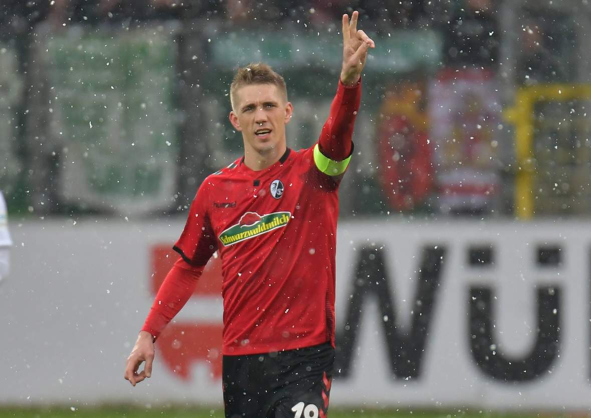 nils petersen, sc freiburg, bundesliga Nils Petersen im SCF Trikot. Jetzt auf die Partie Mainz gegen Freiburg wetten